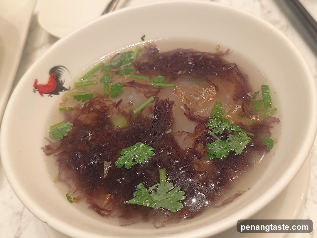 Soup with Seaweed and Cilantro