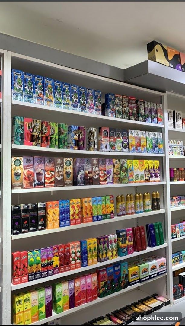 Vape Shop Shelves