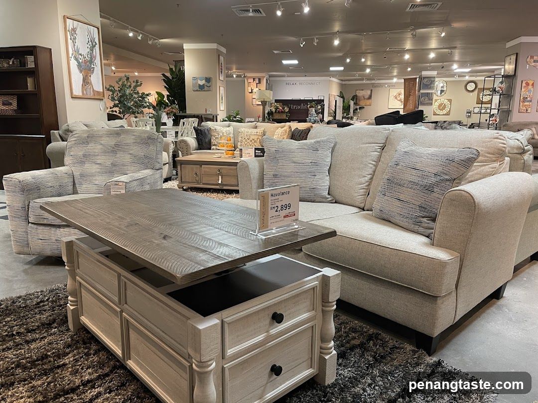 Living Room Furniture Display