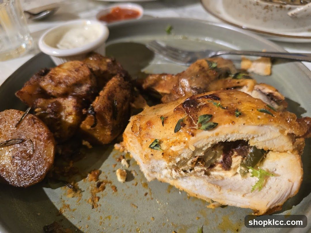 Stuffed Chicken Breast with Roasted Potatoes