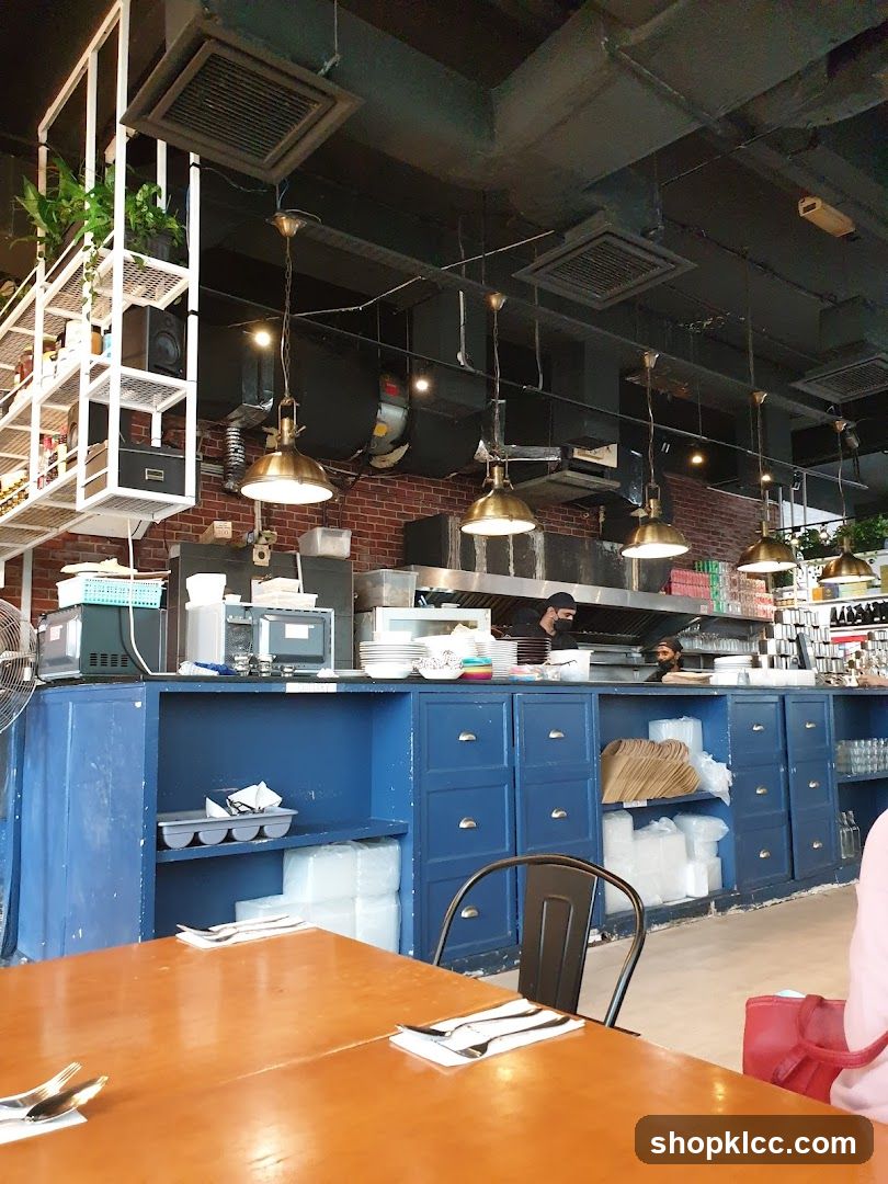 Restaurant Kitchen and Dining Area