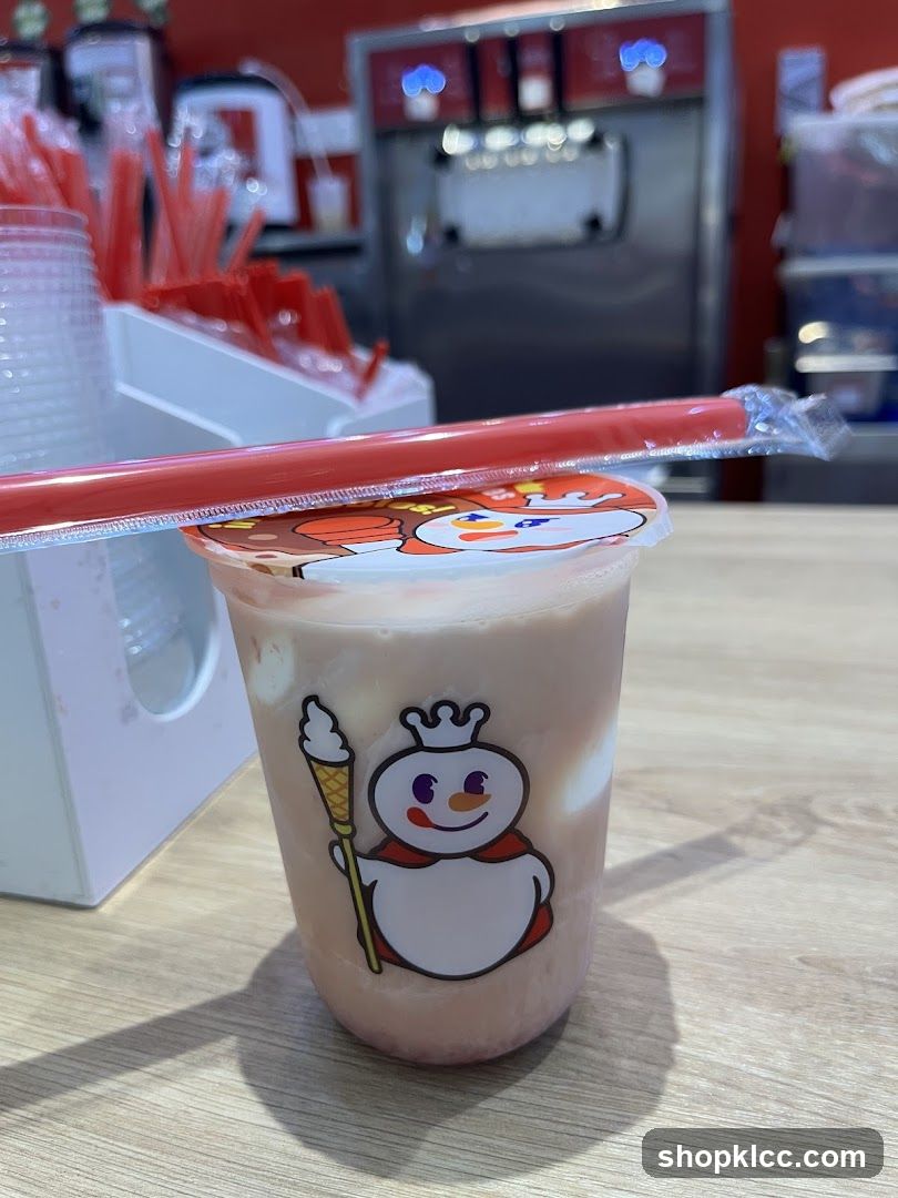 Beverage with Snowman Logo