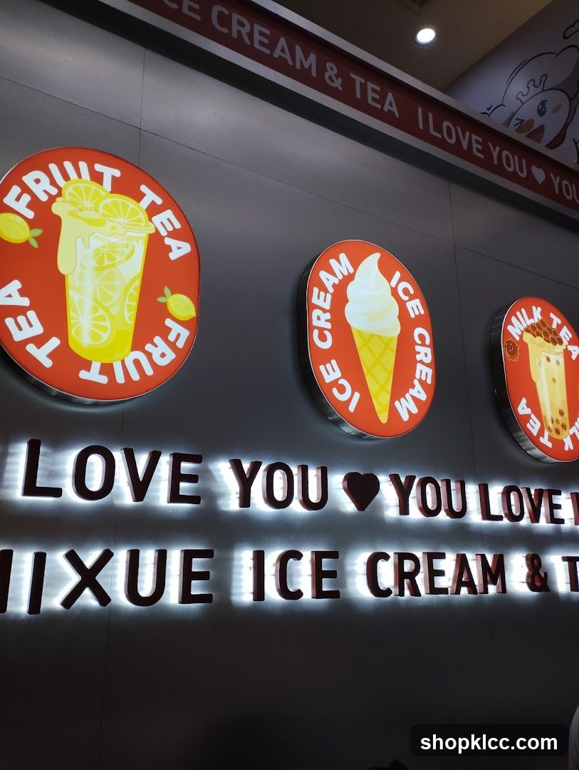 Ice Cream and Tea Shop Signage