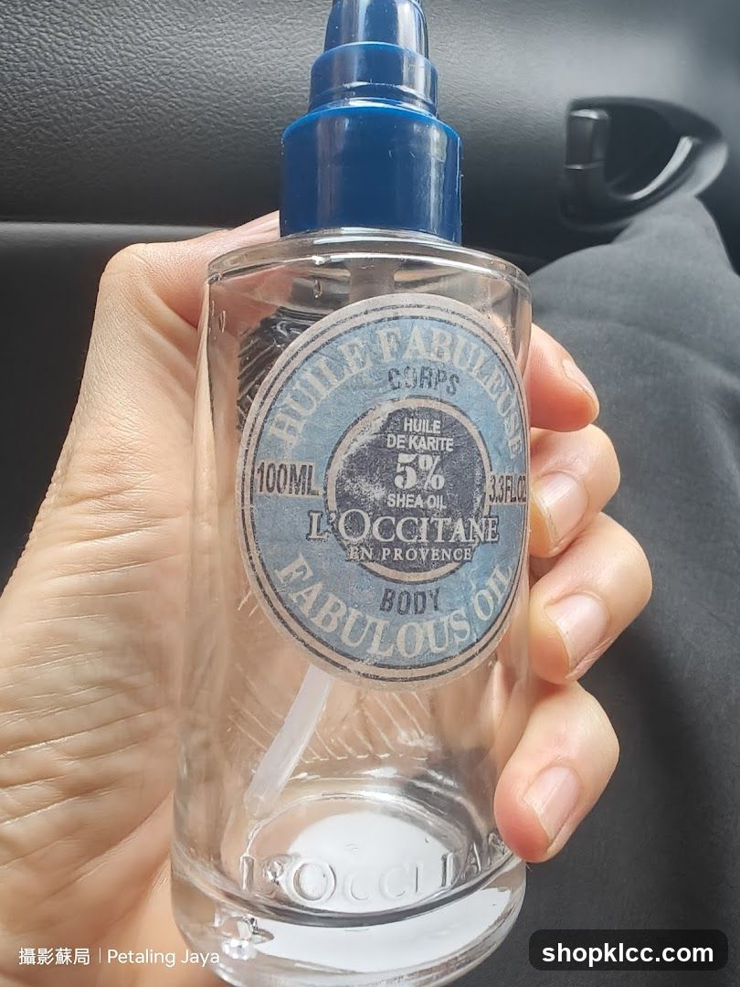 L'Occitane Body Oil Bottle
