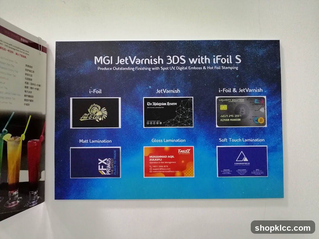MGI JetVarnish 3DS with iFoil S Display Board