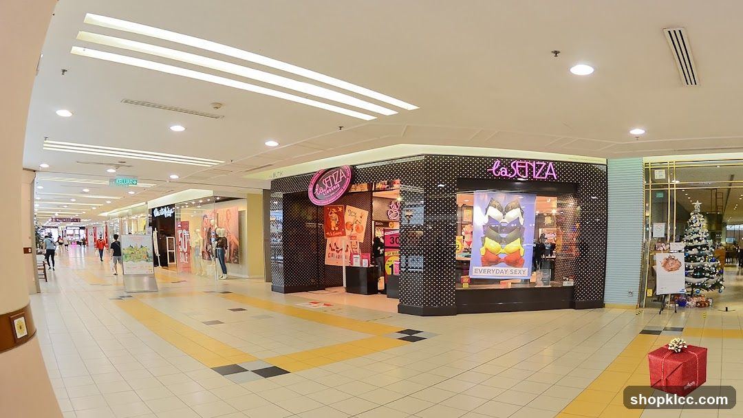 Shopping Mall Corridor with Storefronts