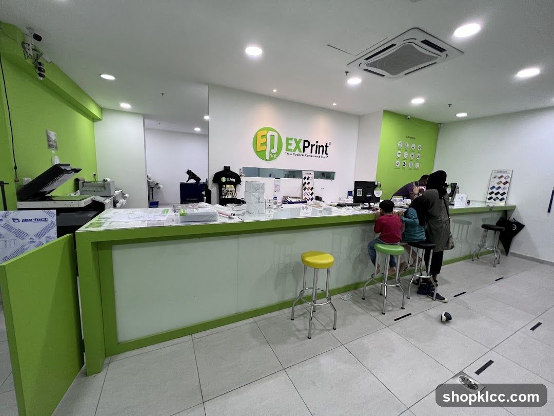Interior of ED EXPrint Shop