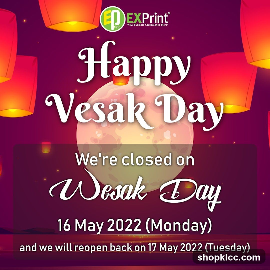 Happy Vesak Day Announcement