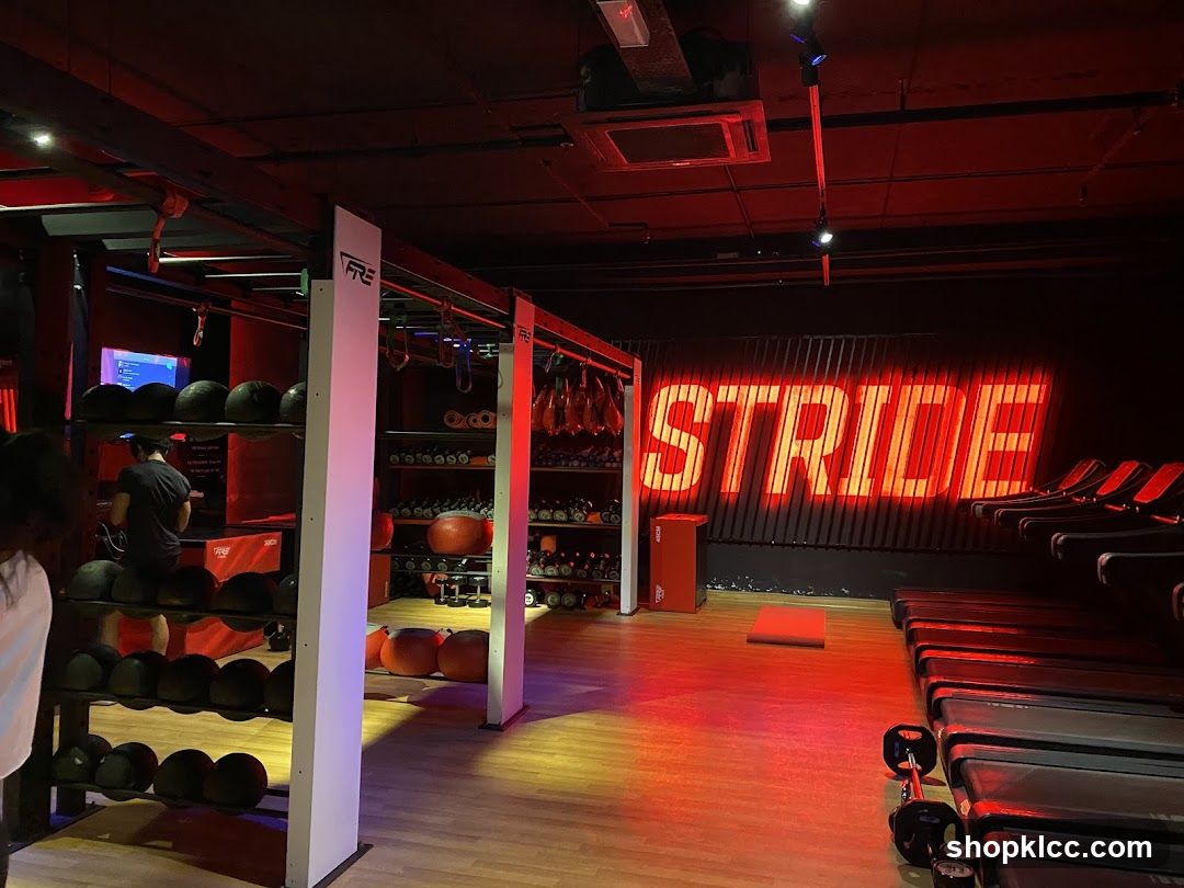 Gym Interior with Stride Signage