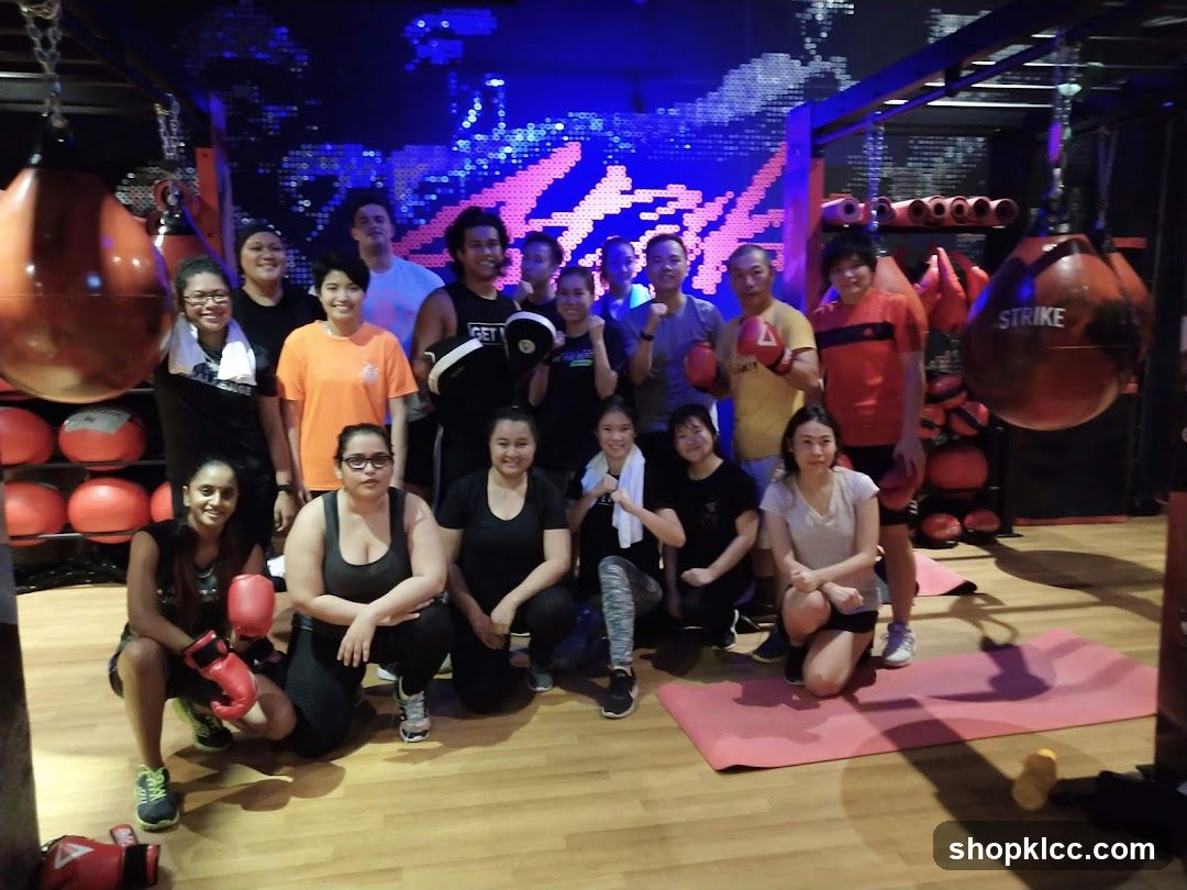 Group photo in gym