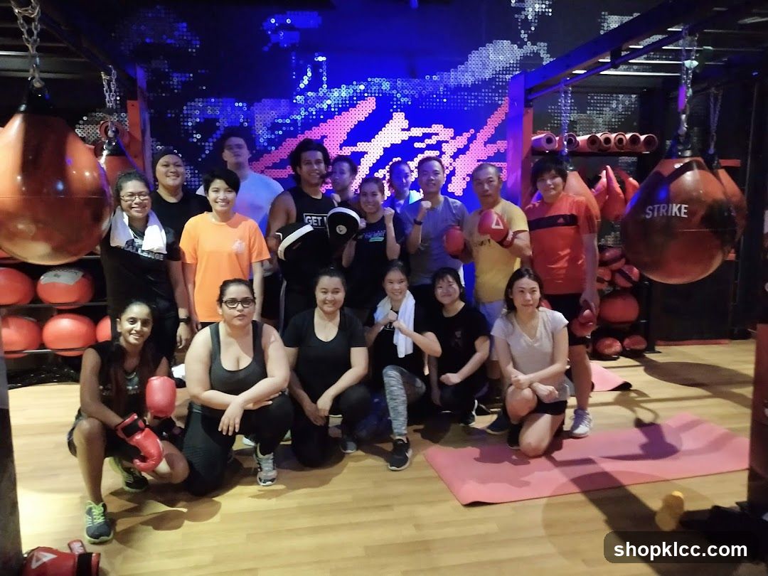 Group photo in gym
