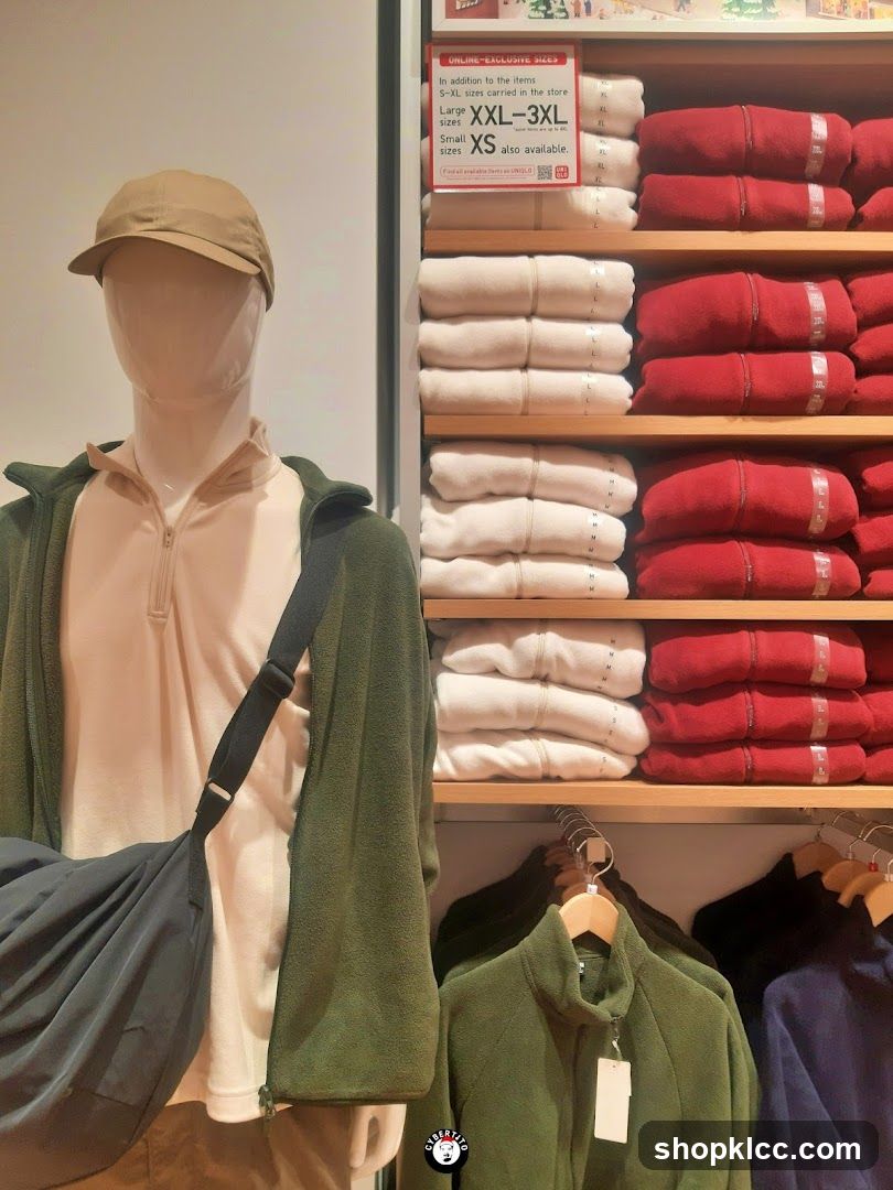 Mannequin and Folded Clothes