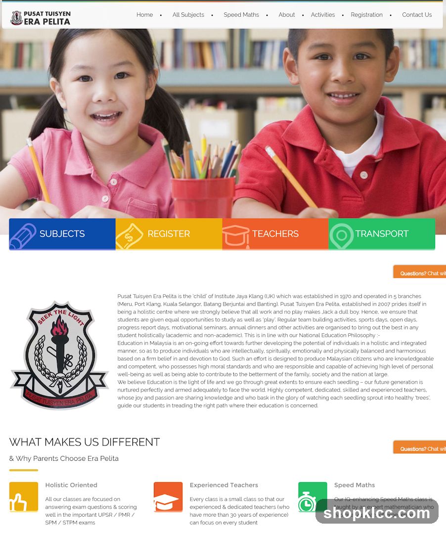 Pusat Tuisyen Era Pelita Website