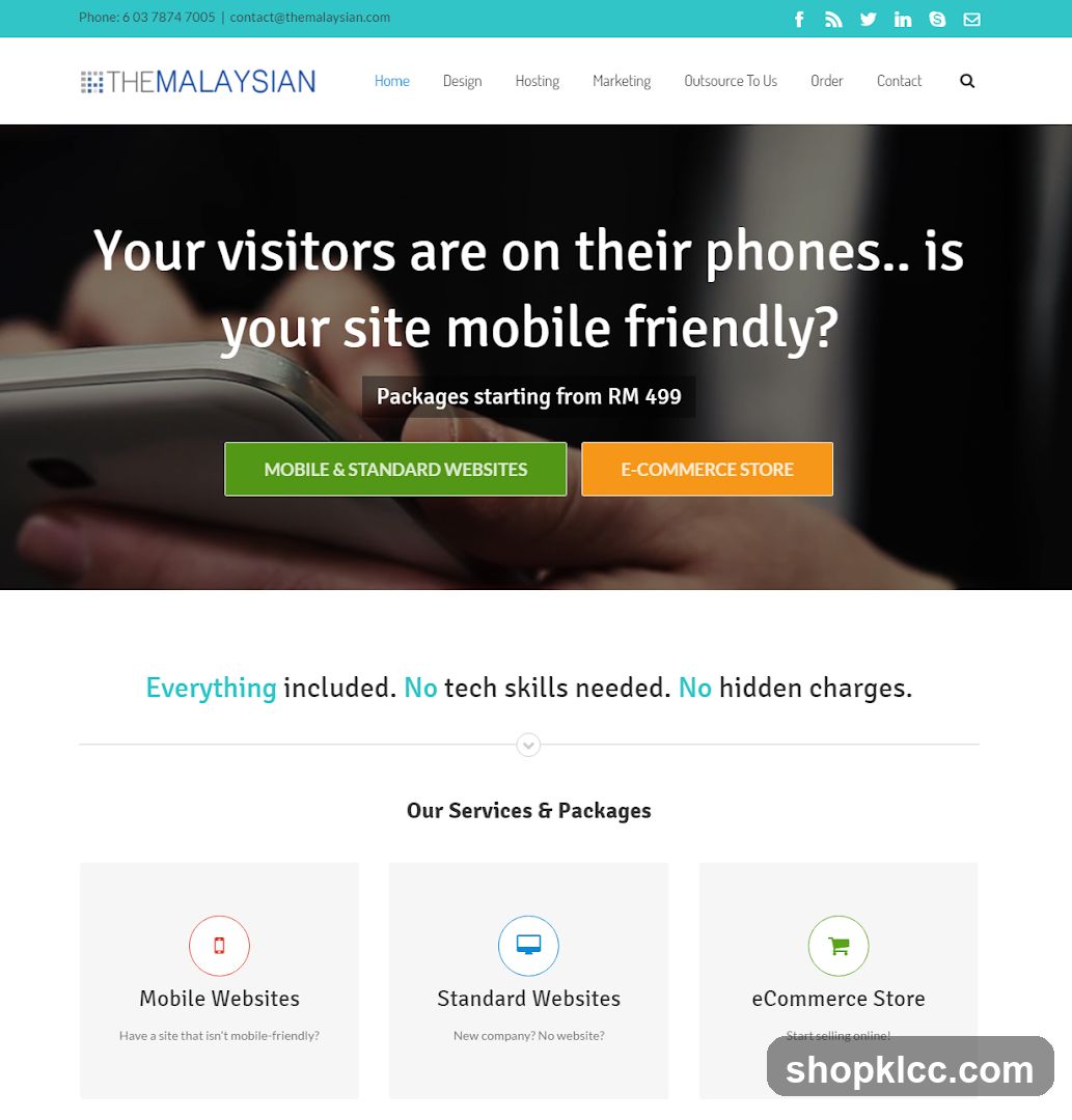 Website Landing Page