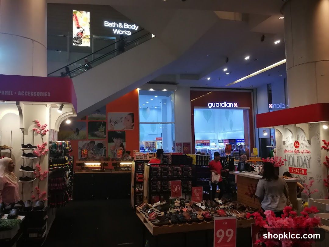 Mall Interior with Stores and Merchandise