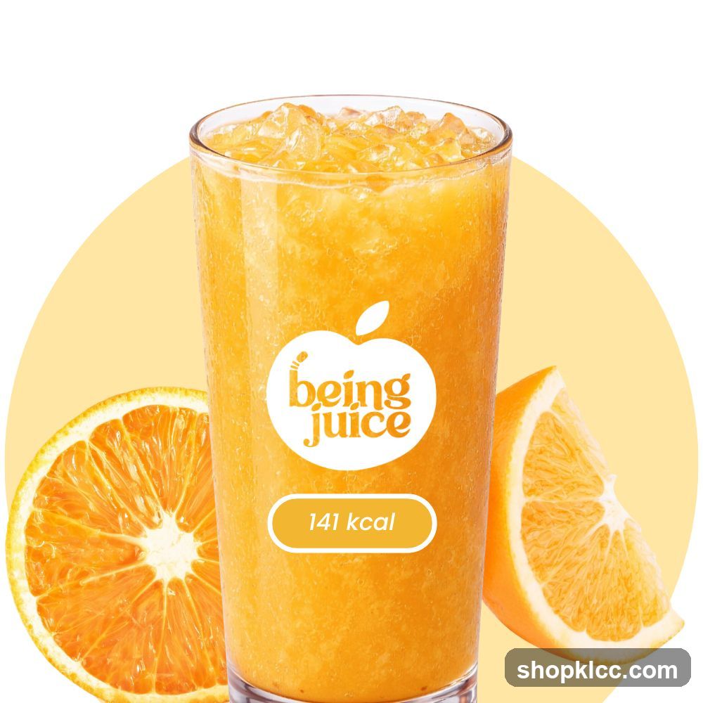 being juice orange drink