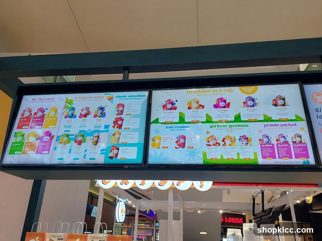 Smoothie Menu