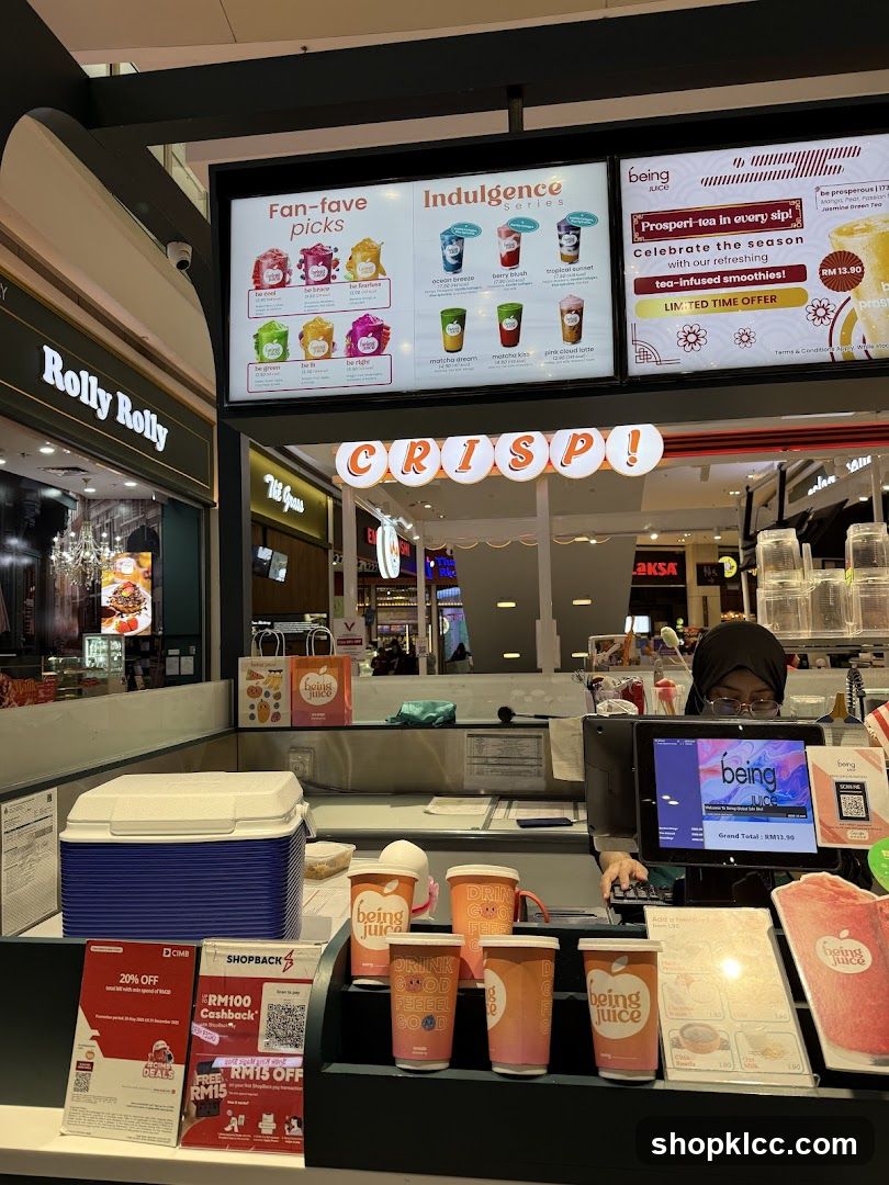 Beverage counter with menu board