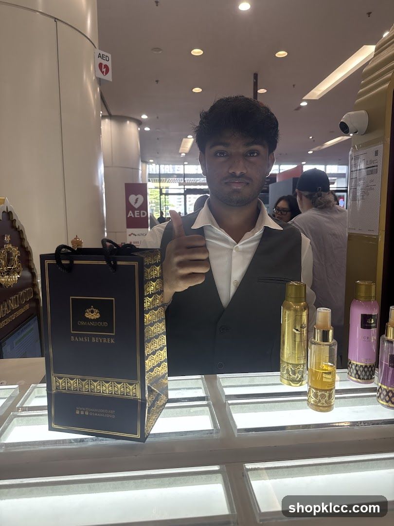 Man with Perfume Bottles