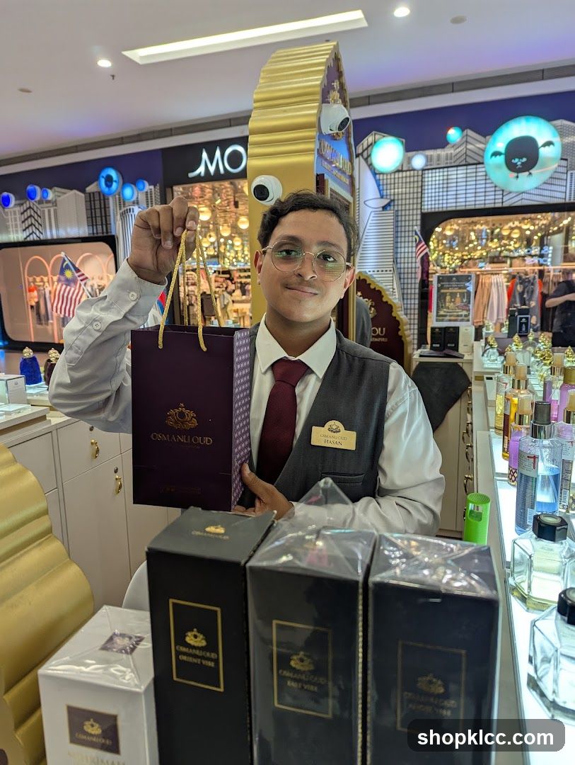 Sales Associate Holding Shopping Bag