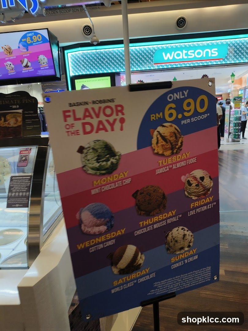 Baskin Robbins Flavor of the Day