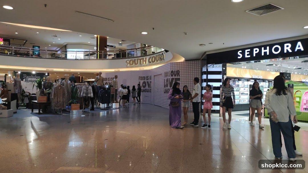 Mall Interior with Sephora and South Court