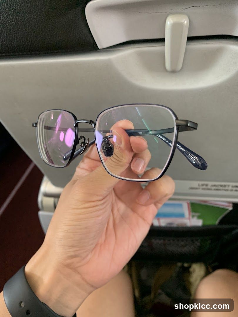 Eyeglasses on Airplane