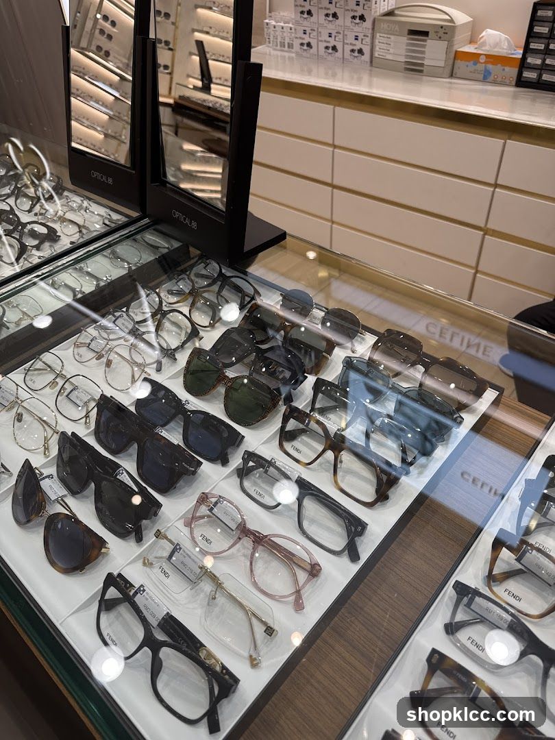 Eyeglasses and Sunglasses Display
