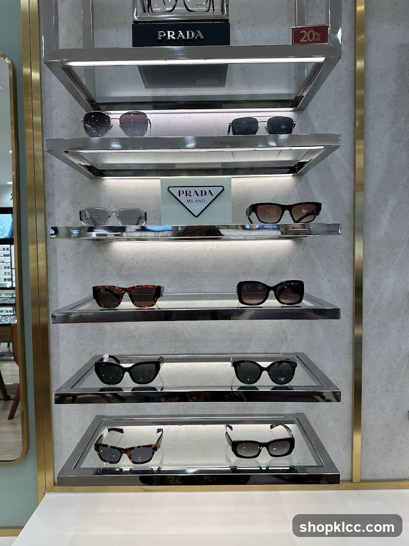 Prada Sunglasses Display