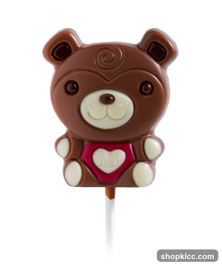 Chocolate Bear Lollipop