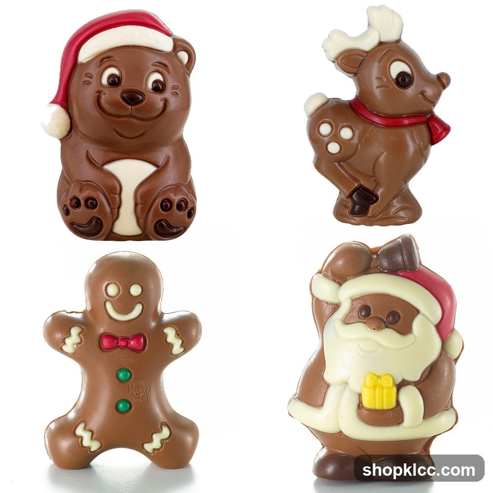 Christmas Chocolate Figurines