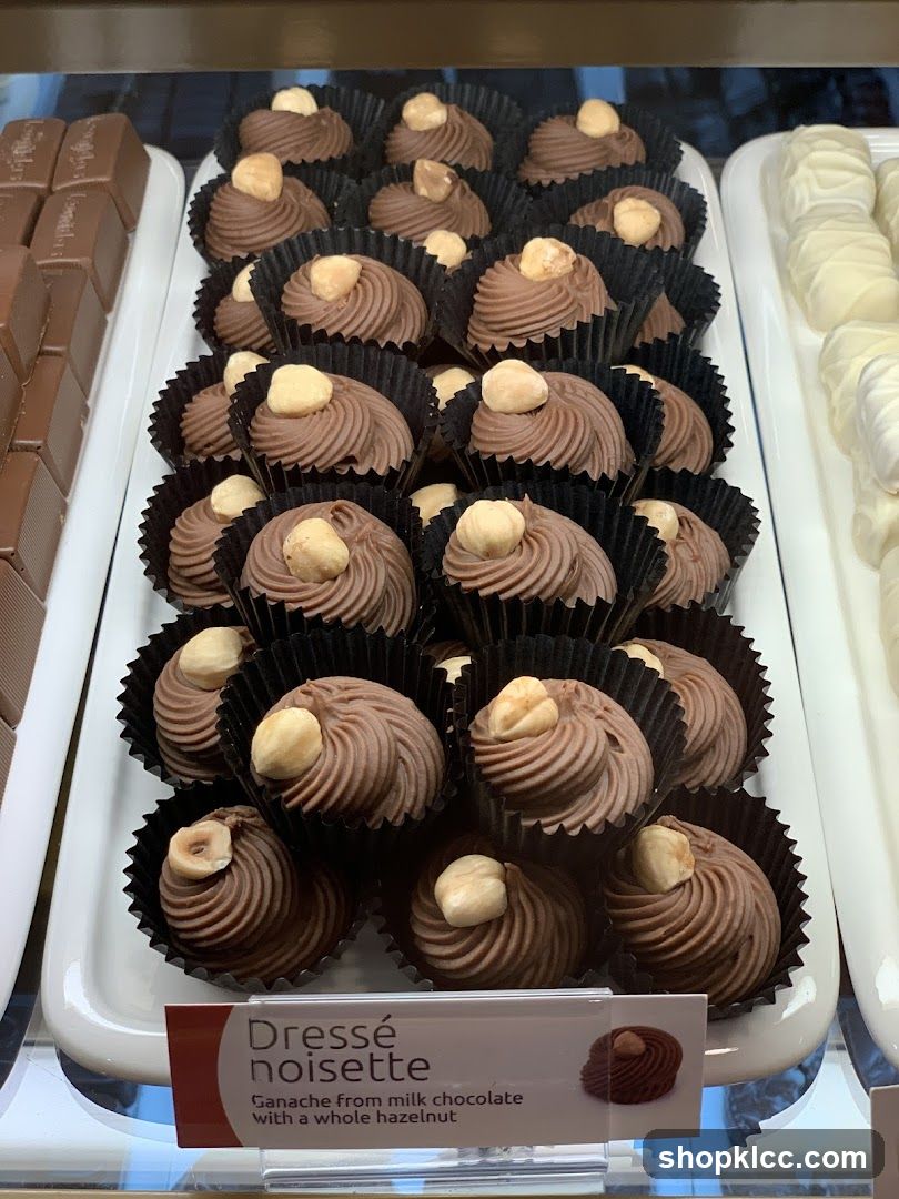 Dressé noisette chocolates display