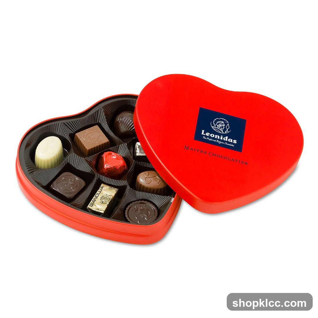 Leonidas Heart-Shaped Chocolate Box