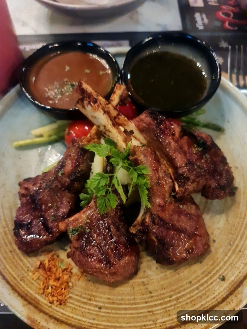Grilled Lamb Ribs with Sauces