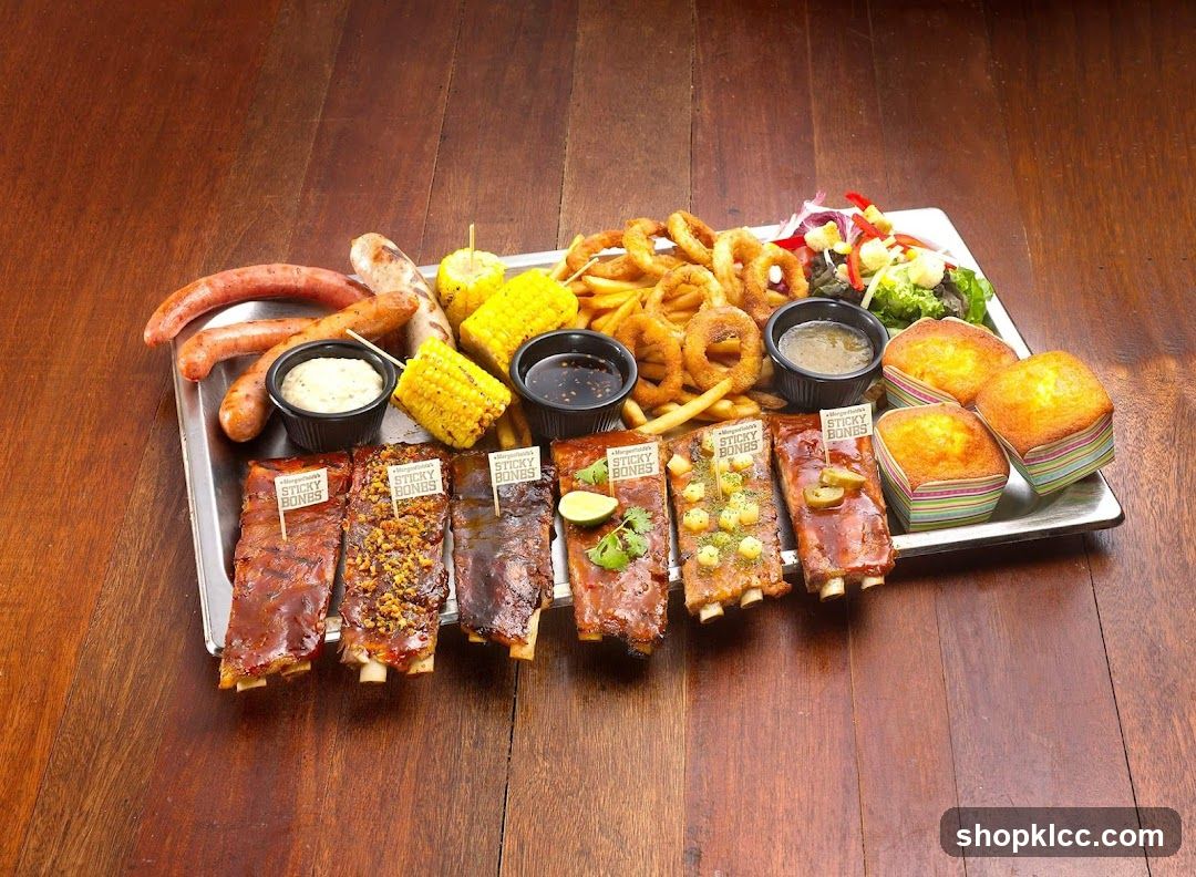 BBQ Platter with Ribs and Sides