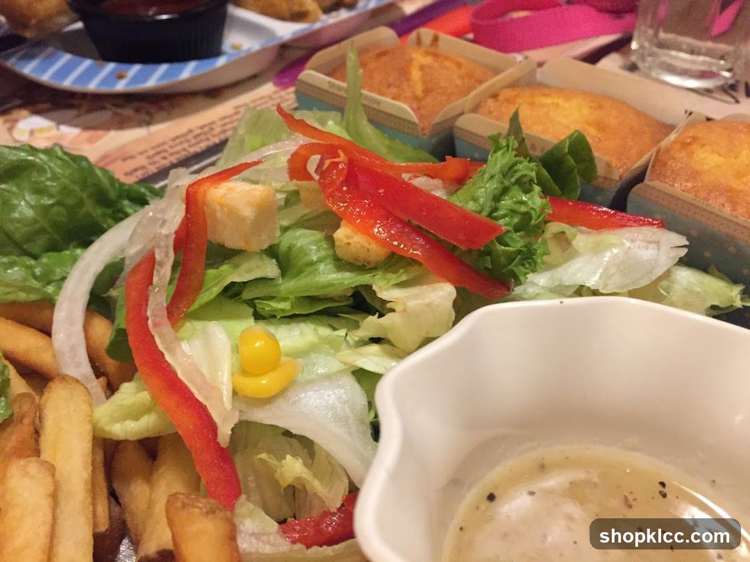 Salad and Side Dishes at a Restaurant