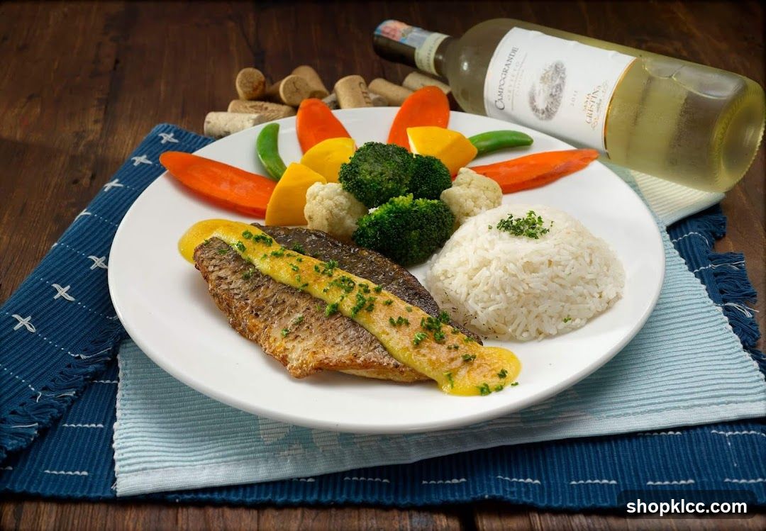 Grilled Fish with Rice and Vegetables