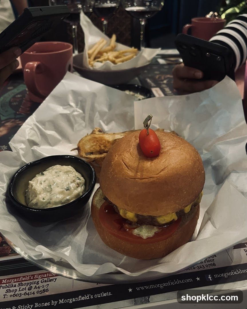 Burger Meal with Side Dishes