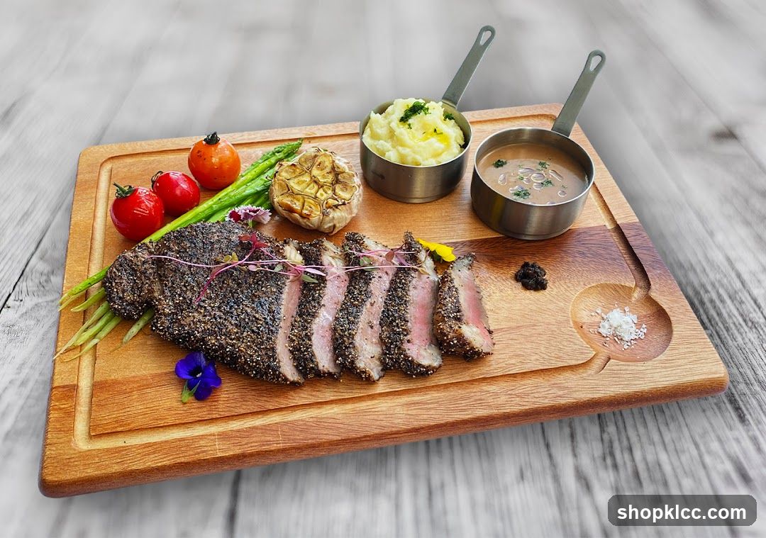 Sliced Steak with Sides