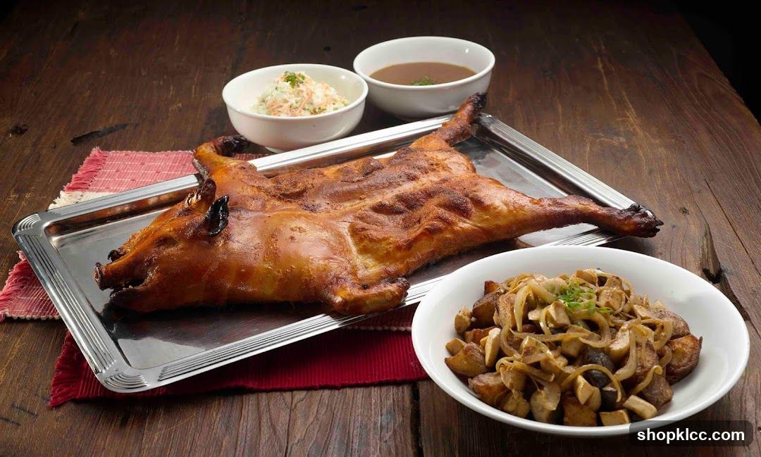 Roasted Pig with Side Dishes