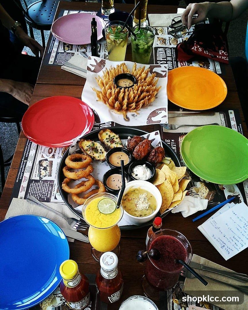 Colorful Table Spread at Restaurant