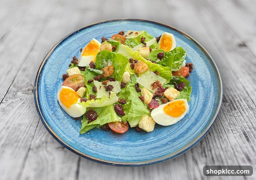 Salad with Eggs and Croutons