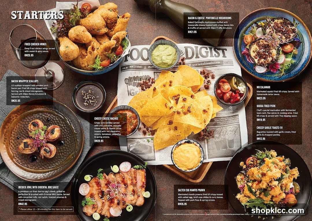 Food Menu Spread