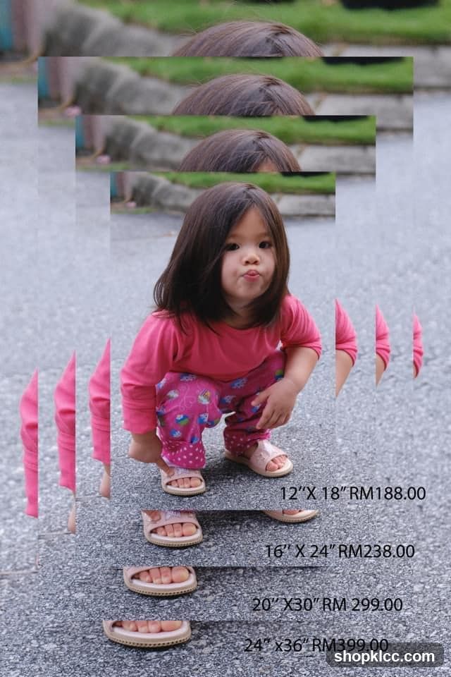 Child with Sandals and Pricing