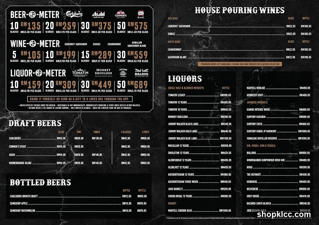 Beer & Wine Menu