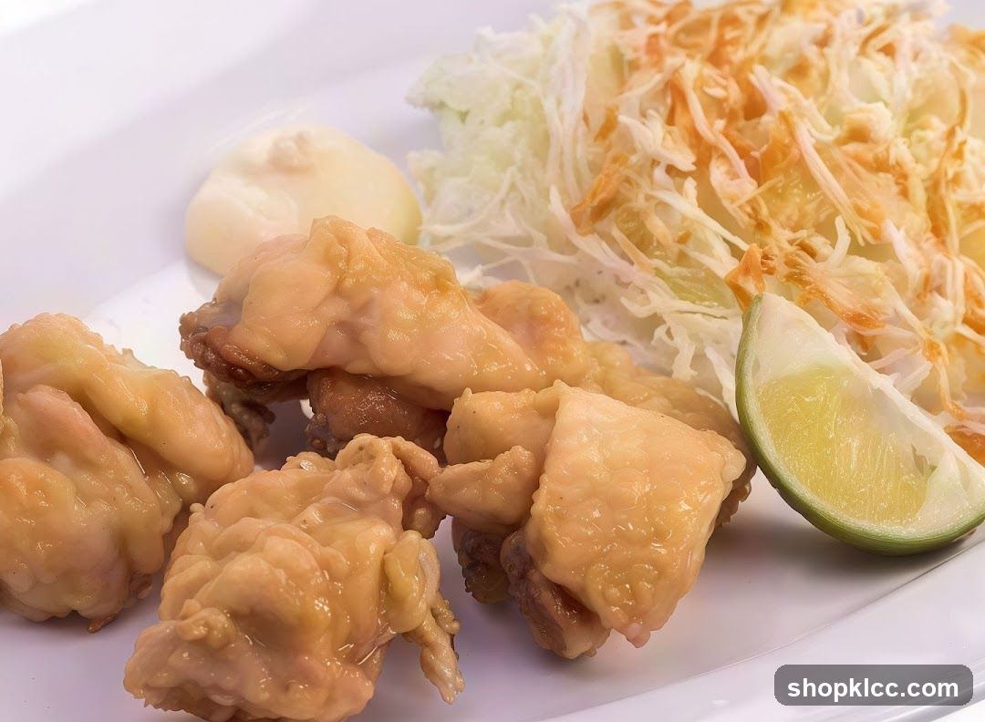 Fried Chicken with Shredded Cabbage and Lime