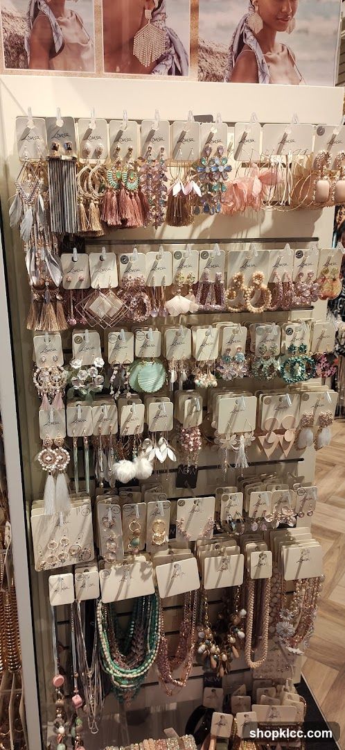 Earrings and Necklaces Display