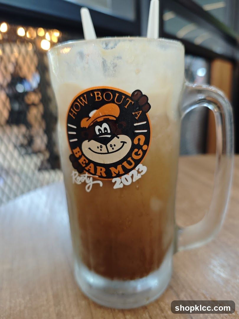 Iced Coffee in Bear Mug