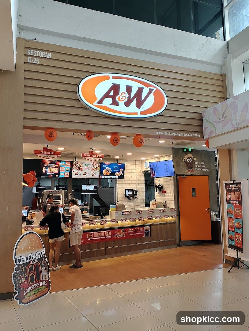 A&W Restaurant Front View