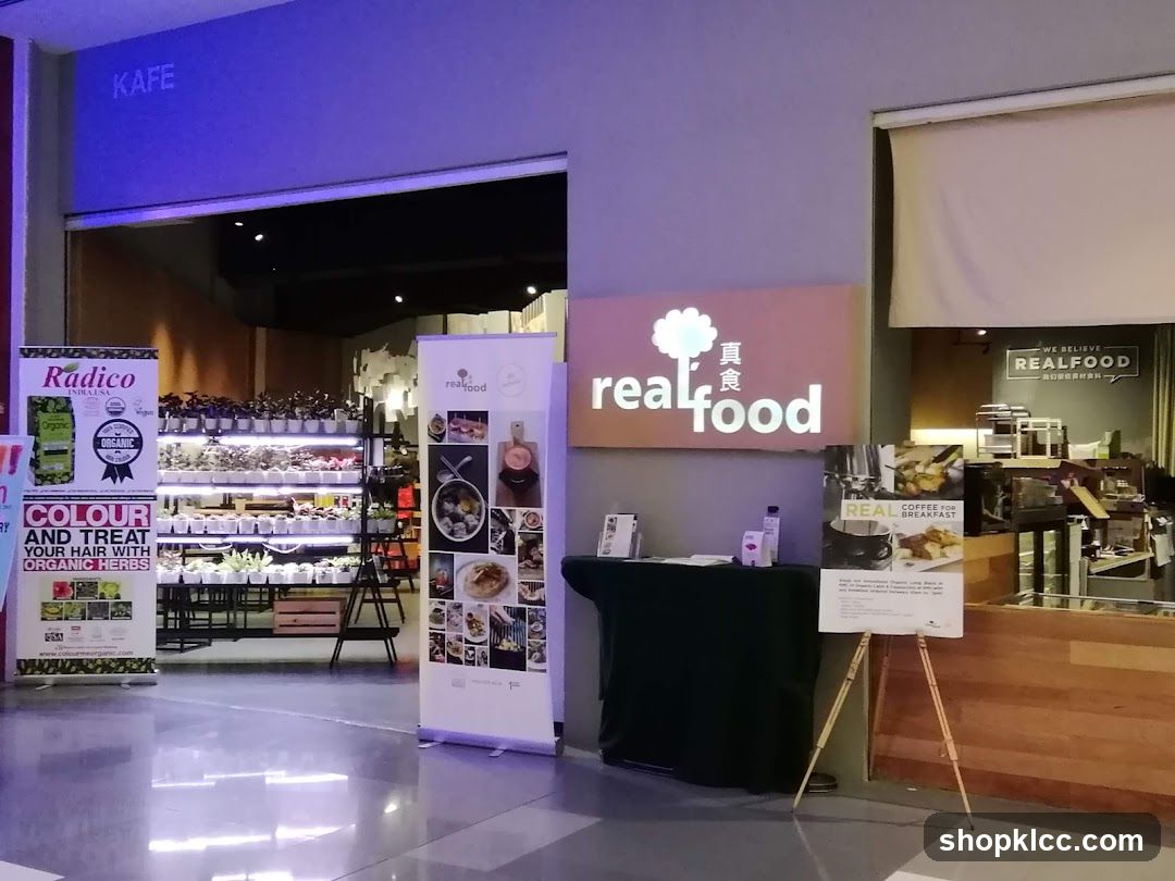 Real Food Storefront with Radico Ad